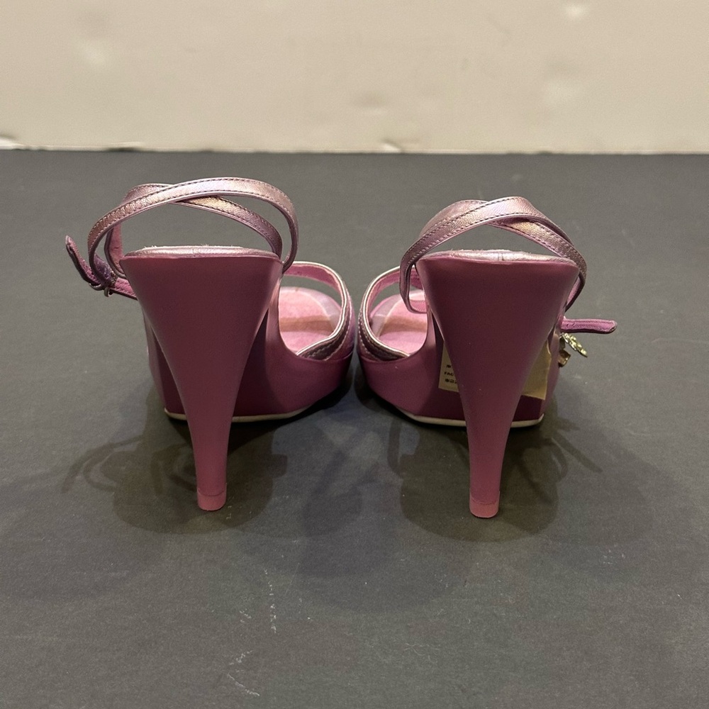 Cole Haan x Nike Lab Barbie Metallic Pink Heels w/ Ankle Charms - Picture 6 of 11